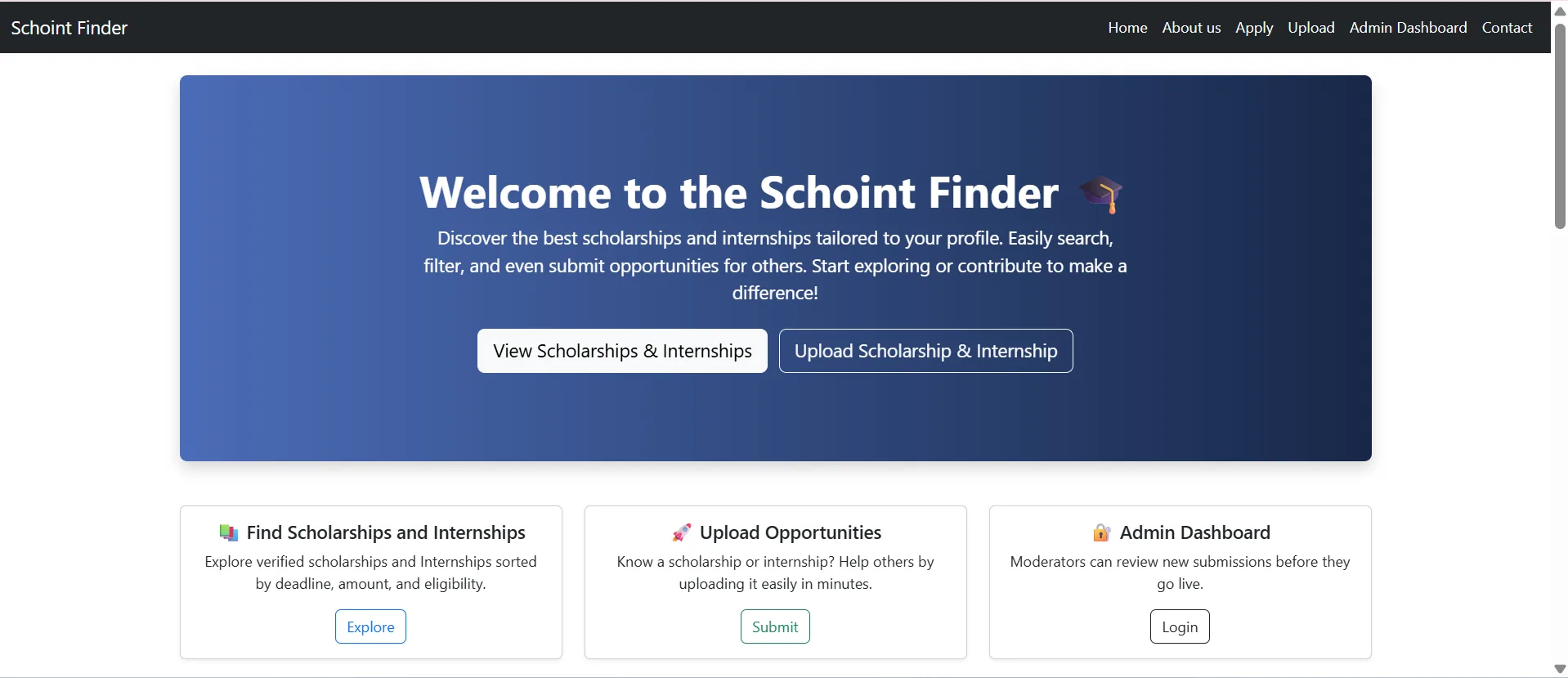 Schoint Finder